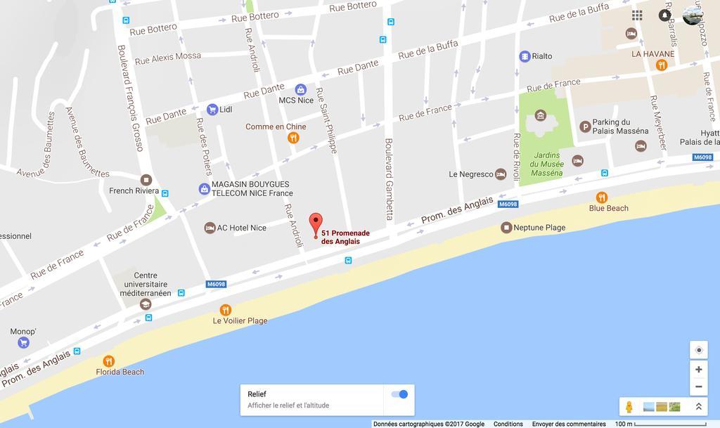 Nice Beach - Promenade Des Anglais Exteriör bild